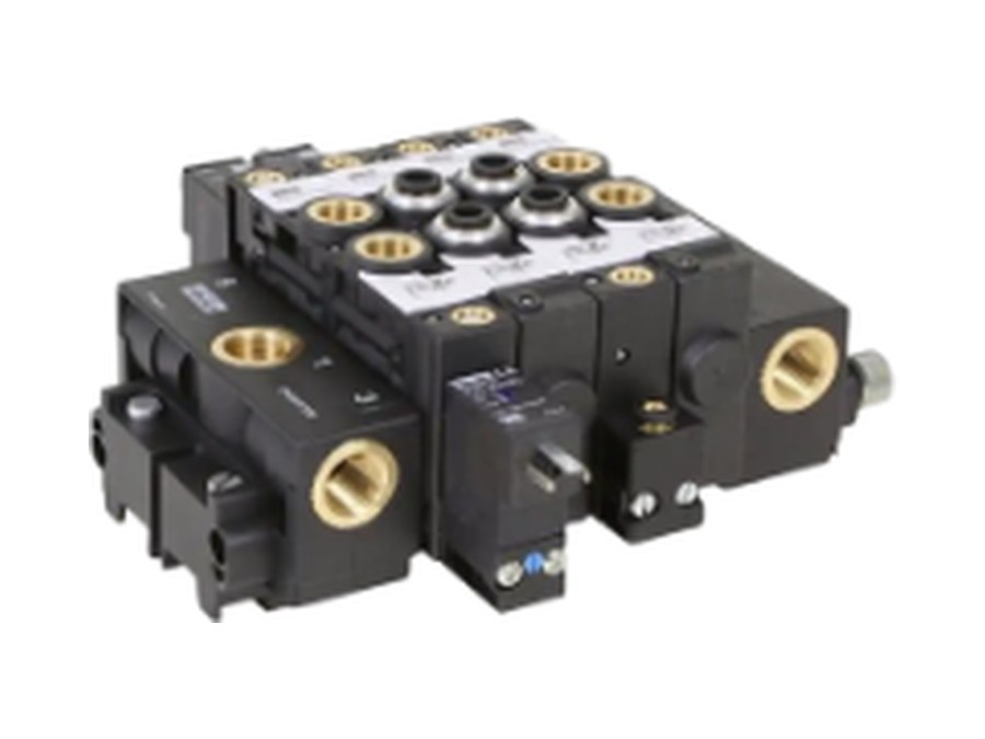 Válvulas pneumáticas direcionais em bloco manifold